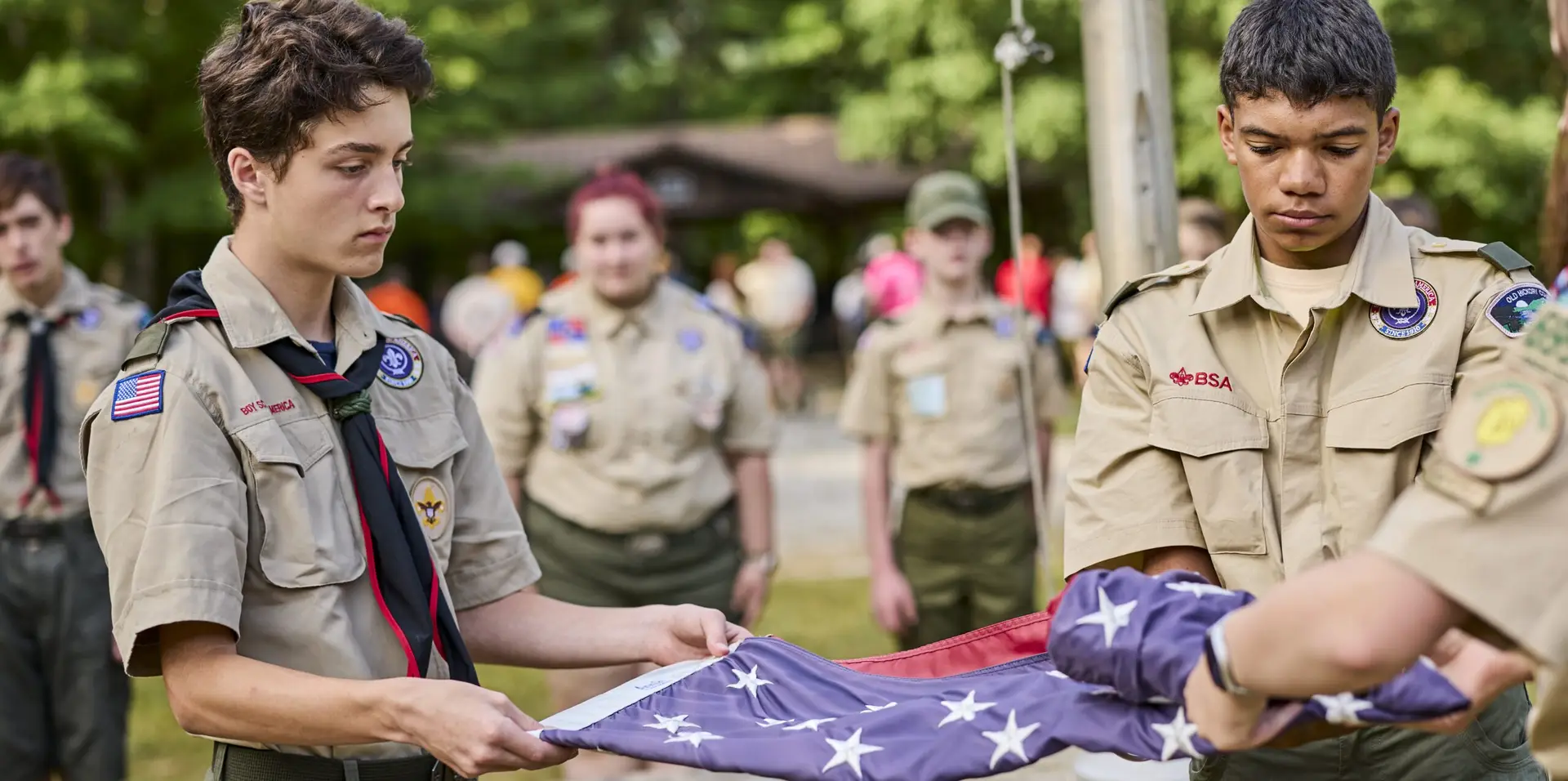 scoutsfoldingflag